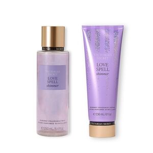 Victoria's Secret Love Spell Shimmer Set-Fine Fragrance Mist & Lotion ✨ 🆕